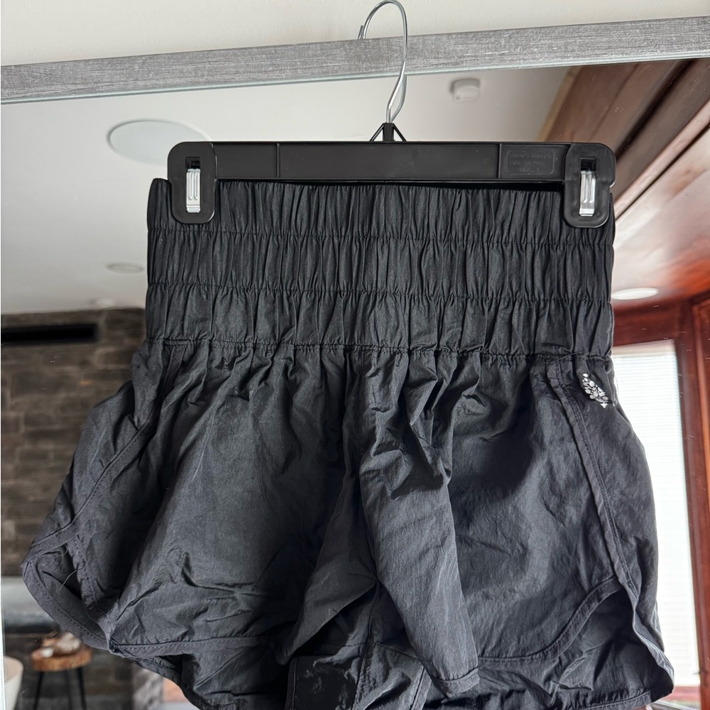FP Movement by Free People Black Ruched Shorts